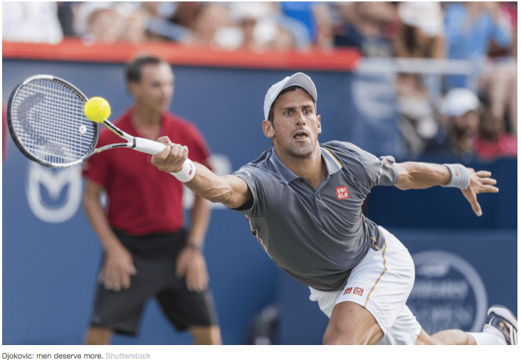 Djokovic Business Case for Higher Men’s Pay in Tennis Harms&nbsp;Equality