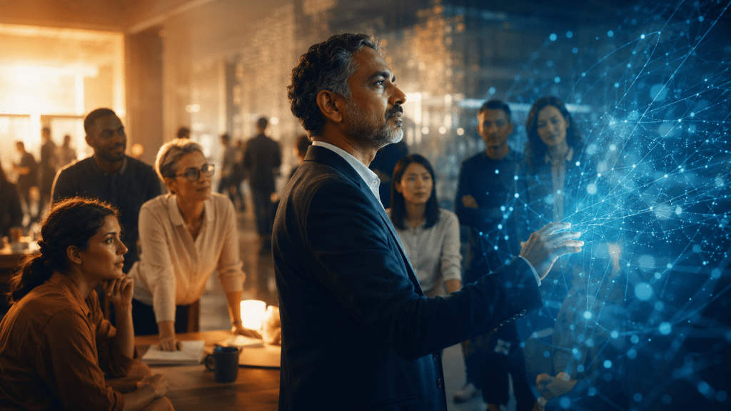 The HUMAN framework for leadership in the AI era